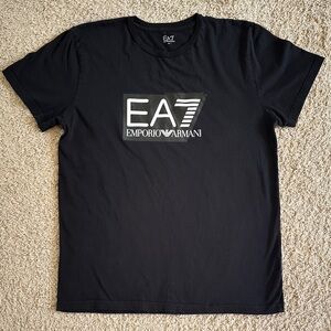 Preowned Emporio Armani EA7 Black Short Sleeve Tee